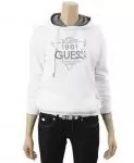 guess femmes veste mode 2012-2019U hoodie reminiscence blanc